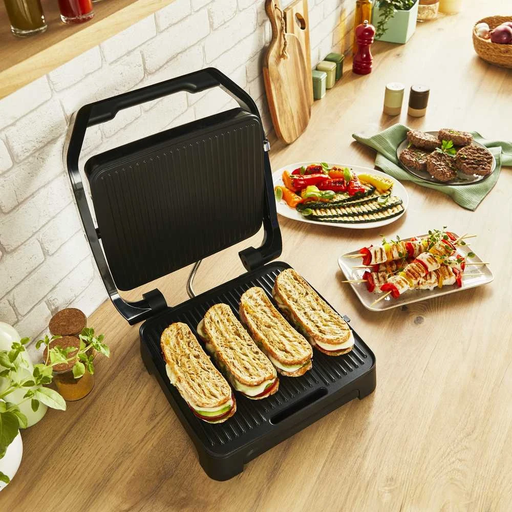 TEFAL Table Grilis | GC271D10 | Grilis | 2000 W | Sidabrinis