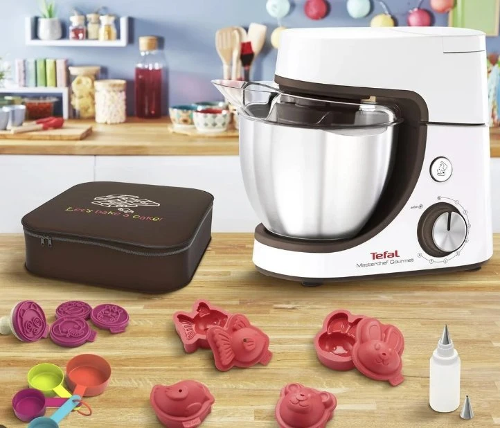 TEFAL | Masterchef Gourmet virtuvinis kombainas | QB51K138 | 1100 W | Greičių skaičius 8 | Bowl capacity 4.6 L | Baltas