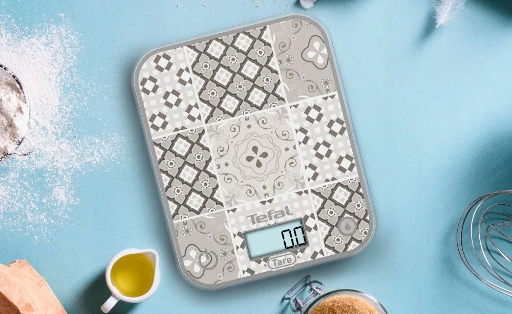 TEFAL virtuvinės svarstyklės Optiss Mozaik [BC50D6V0]