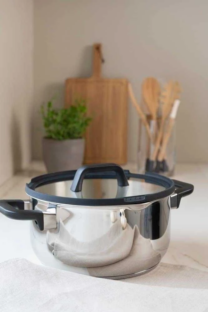 Maku puodas 20cm 3l iš nerūd.pl. su s/d
