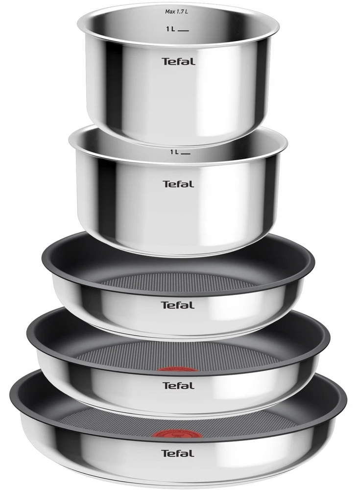 TEFAL Ingenio Cook Eat puodų ir keptuvių rinkinys 8 vnt. dangtelio indukcija