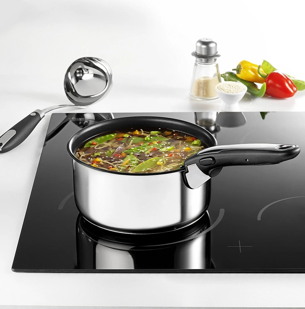 Nerūdijančio plieno puodų rinkinys Tefal Ingenio Emotion L8964S44, 4 dalių