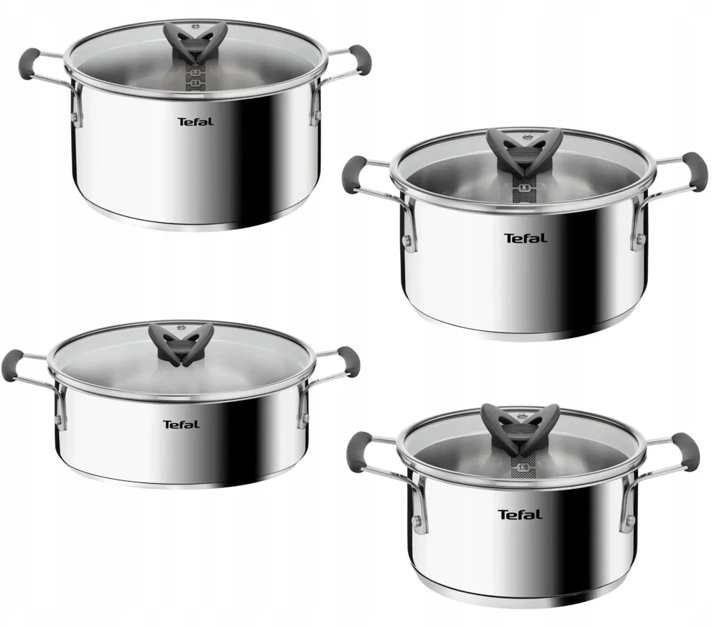 TEFAL Opti Space puodų rinkinys, 8 vnt., G7378S55