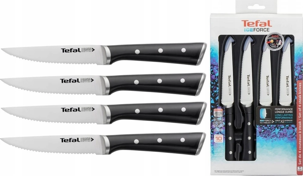 Peilių komplektas Tefal Ice Force K232S414, 4 dalių