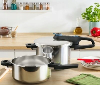 Tefal Secure Trendy P2584301 4 l + 6 l Indukcja sidabrinė