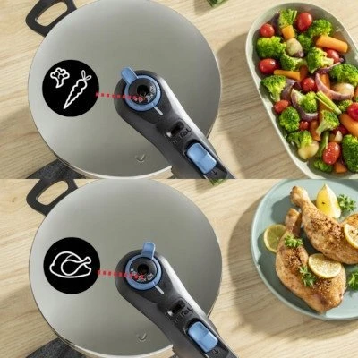Tefal Secure Trendy P2584301 4 l + 6 l Indukcja sidabrinė