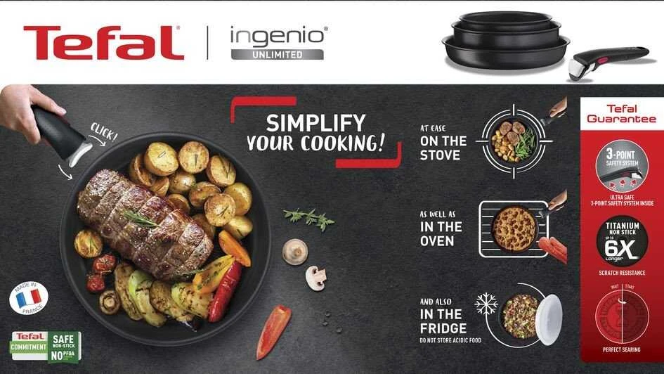 Puodas Tefal Ingenio Unlimited, 20 cm, 3 l