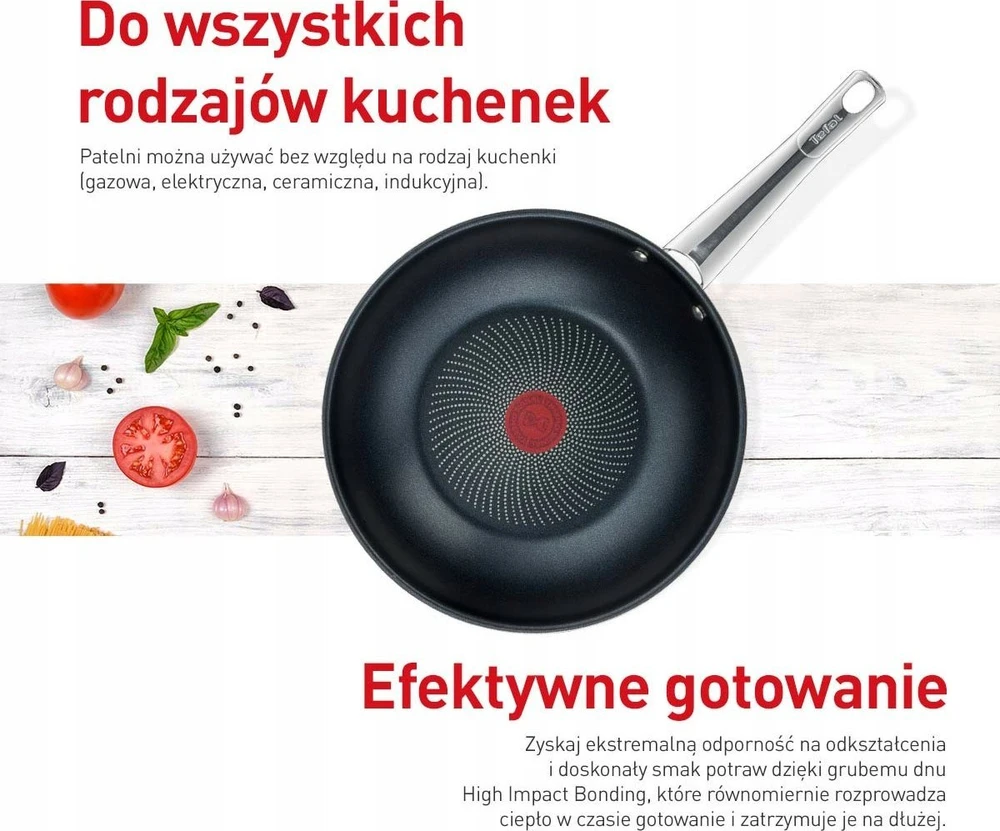 Tefal Keptuvė nelipnia danga COOK EAT B9220604, 28 cm, nerūdijantis plienas