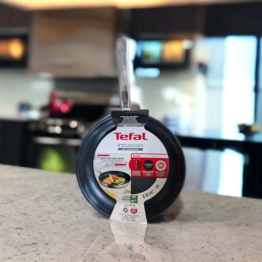 TEFAL | Keptuvė | B8170644 Intuition | Kepimui | 28 cm skersmuo | Tinka indukcinei kaitlentei | Fiksuota rankena