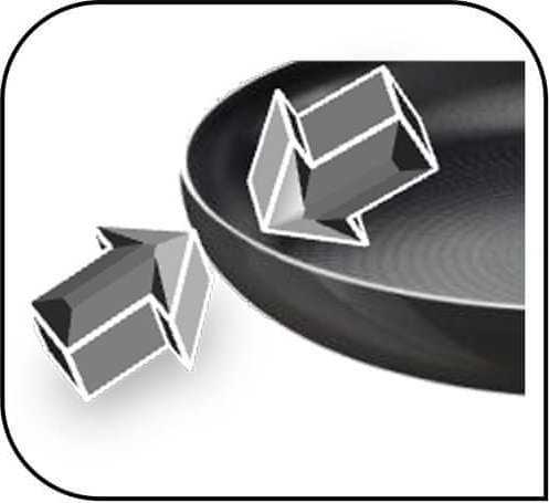 Tefal pan Resist Intense 20cm red/juodas