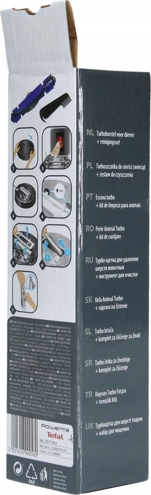 Rowenta Gyvūnų centrinis elektrošepetėlis + valymo rinkinys - skirtas RG7765, Tefal