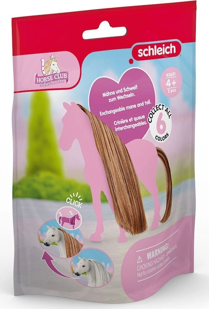 SCHLEICH SOFIA`S BEAUTIES Žirgo karčiai ir uodega, Rudi