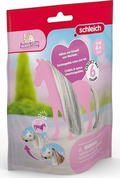 SCHLEICH SOFIA`S BEAUTIES Žirgo karčiai ir uodega, Pilki