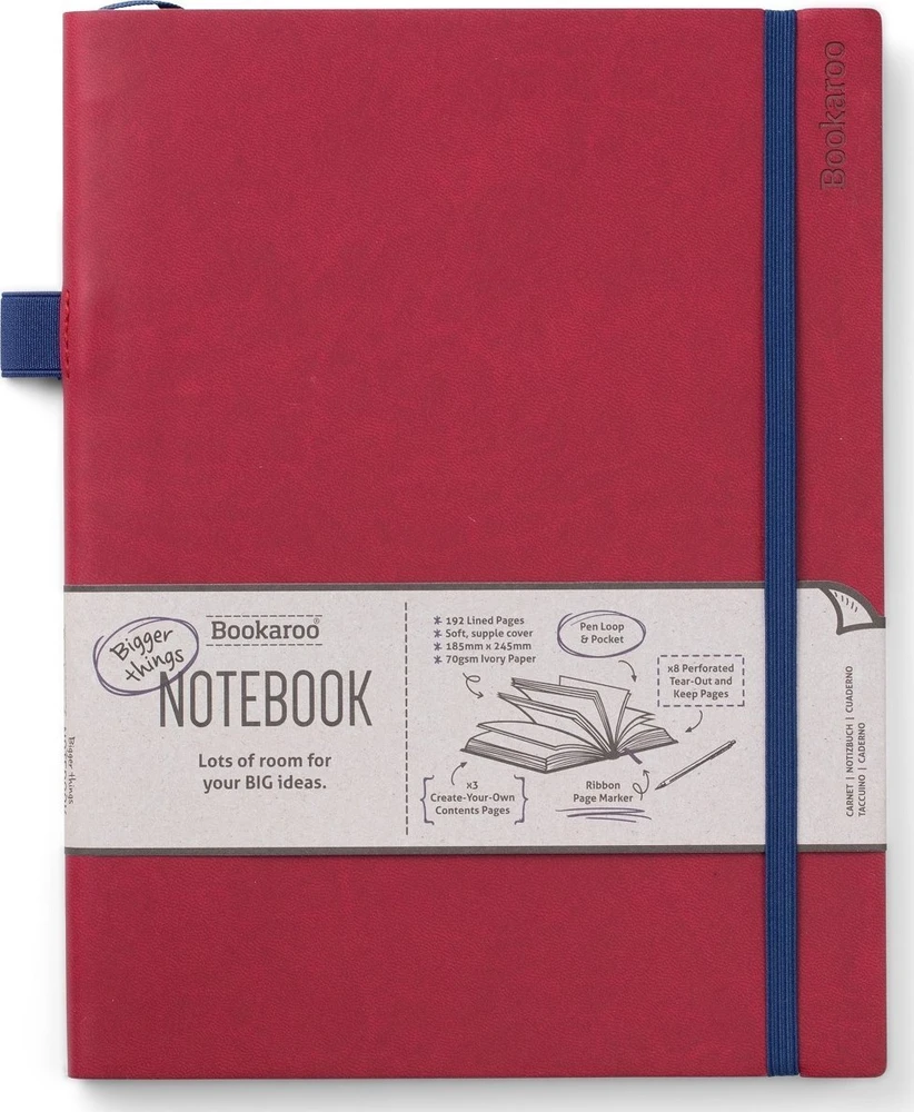 Teka Bookaroo Notebook Journal A6 mėnulis ir žvaigždės