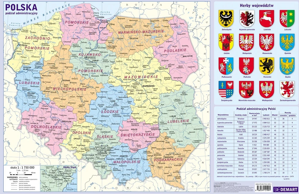 Teka Desk mat Lenkijos administracinis padalinys