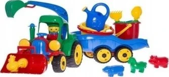 Teka ekskavatorius su priekaba ir mini komplektas 10 vnt