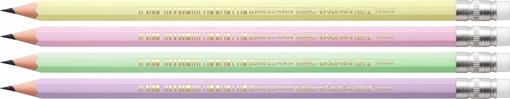 BIC Evolution pasteliniai pieštukai su trintuku