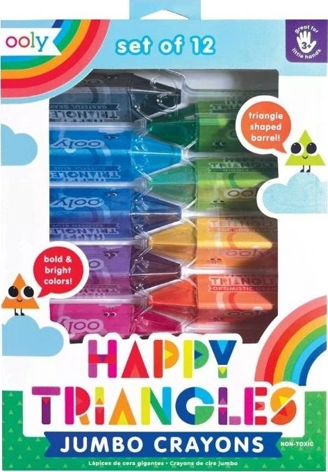 Teka Happy Triangles Jumbo kreidelių rinkinys 12 vnt