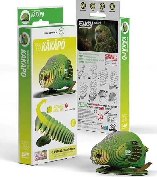 Teka Kakapo Eugy papūga Eco* 3D dėlionė