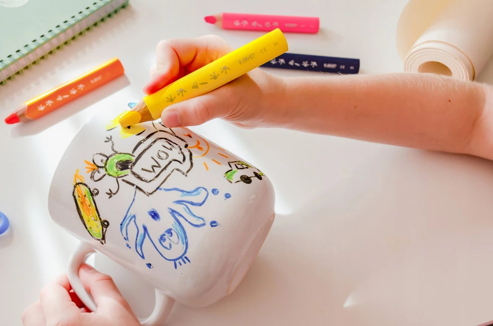 Bic Spalvoti pieštukai Kids Multisurface 10+1 su drožtuku