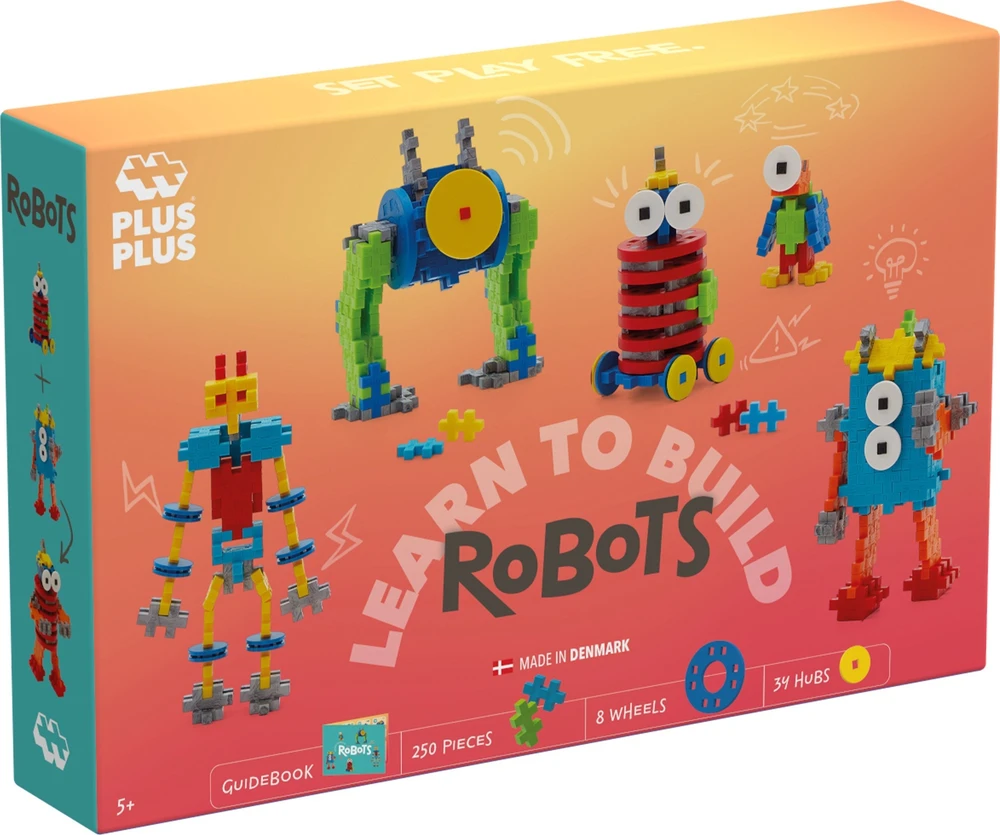 Plus Plus konstruktorius, Mokausi statyti robotus, 275 det.