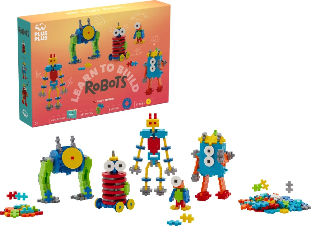 Plus Plus konstruktorius, Mokausi statyti robotus, 275 det.
