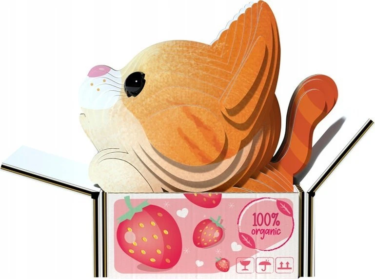 Dėlionė EUGY 3D kartoninis modelis „Kačiukas Pumpkin“