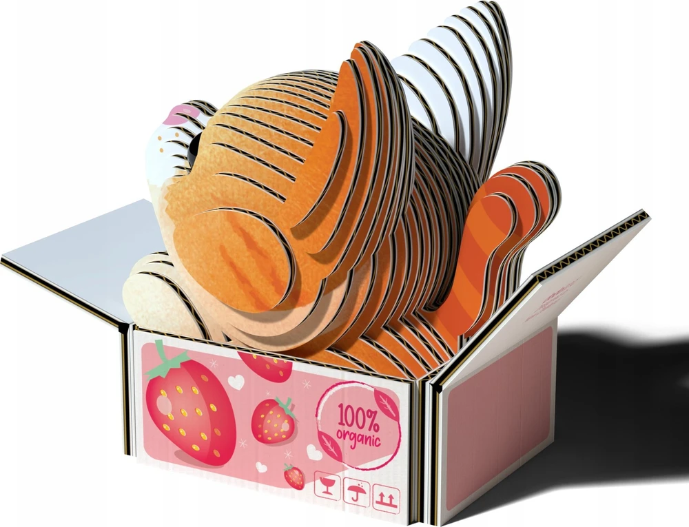 Dėlionė EUGY 3D kartoninis modelis „Kačiukas Mocha“