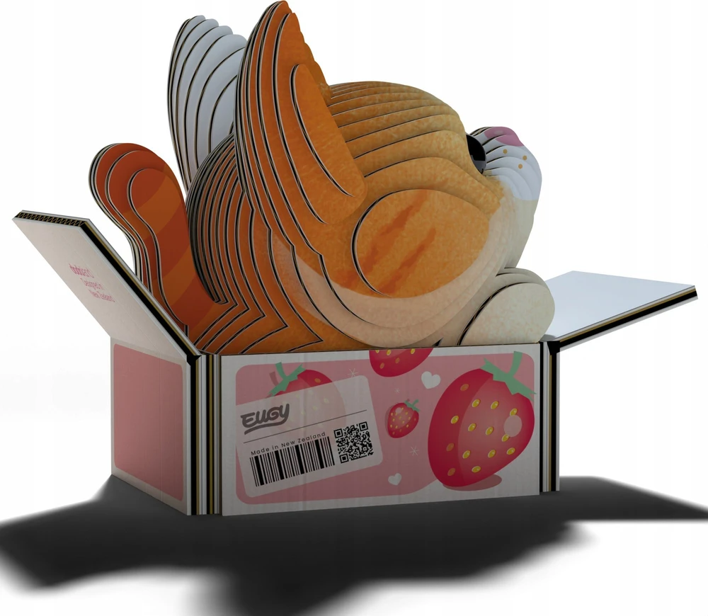 Dėlionė EUGY 3D kartoninis modelis „Kačiukas Mocha“