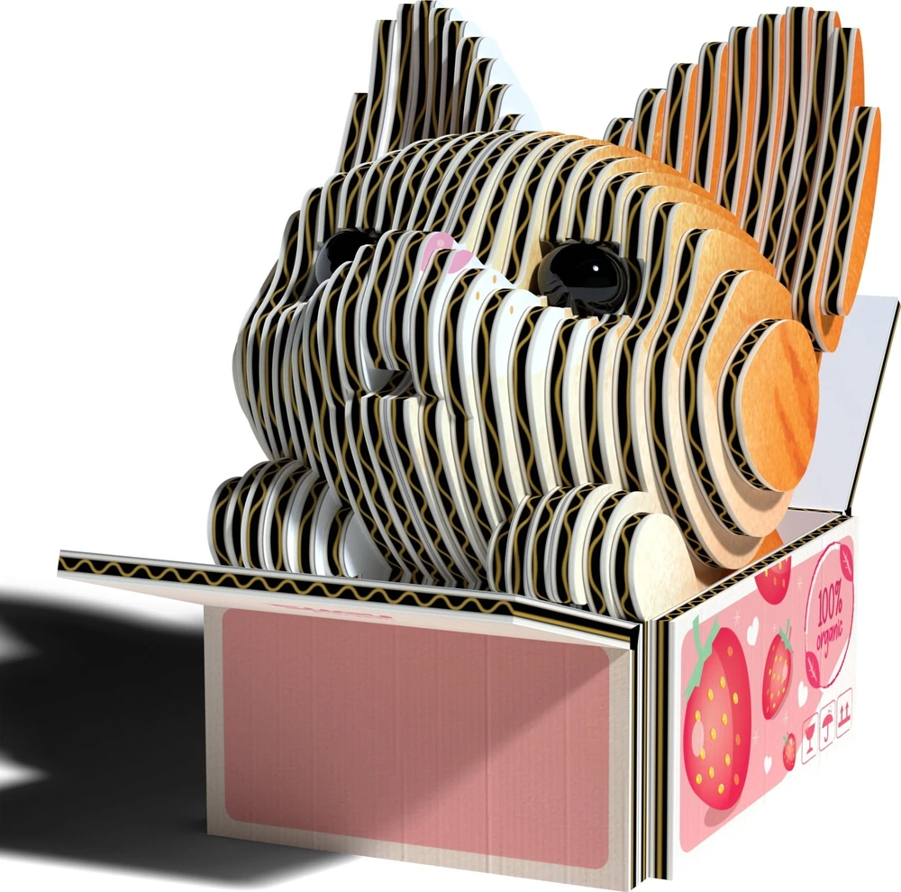 Dėlionė EUGY 3D kartoninis modelis „Kačiukas Mocha“