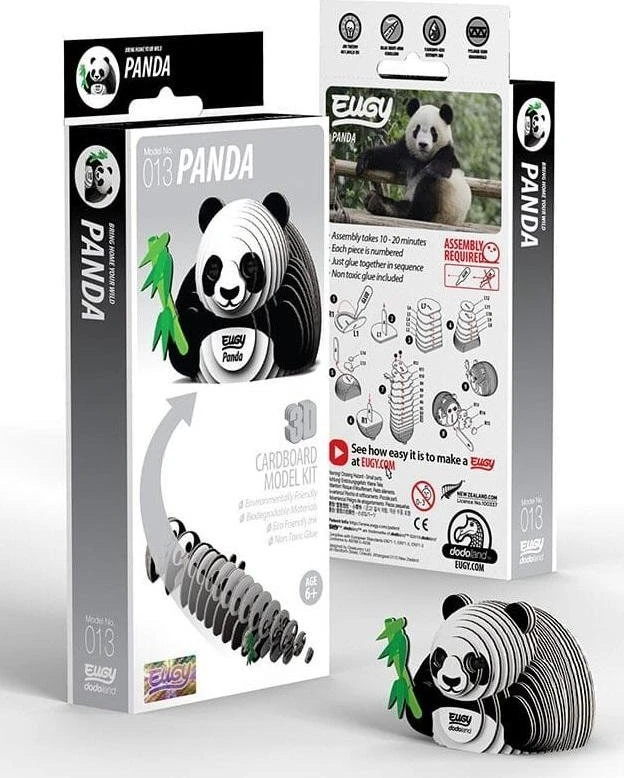 Dėlionė EUGY 3D kartoninis modelis „Panda“