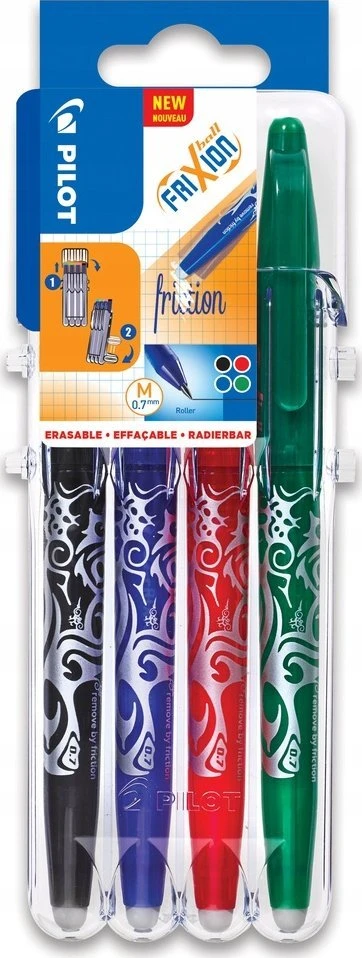 Teka Pióro kulkowe FriXion Ball 4vnt. + etui Pultas