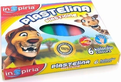 Teka Plastelinos rinkinys 6 vnt. "inspiria" - minkšta ir nelimpanti