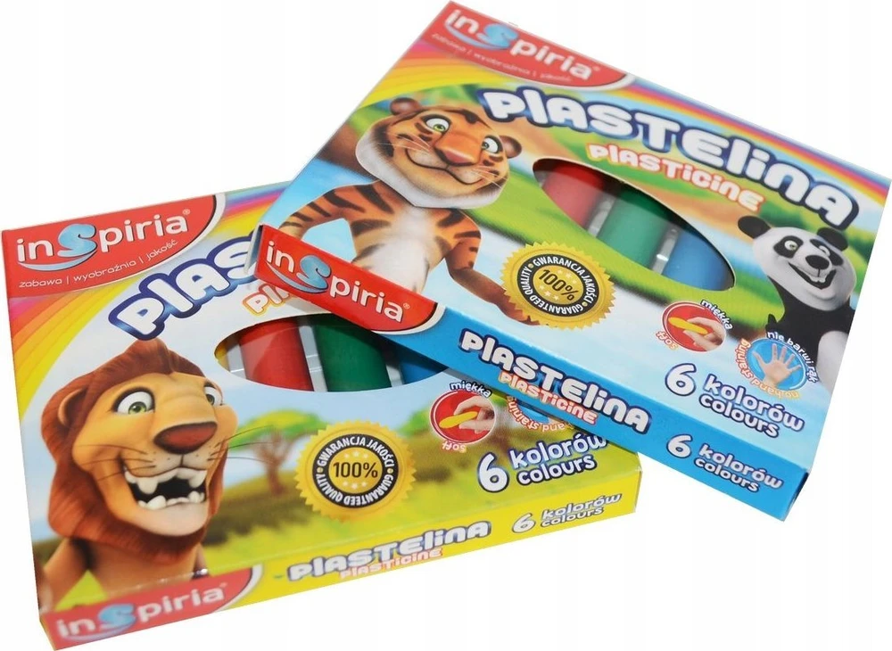 Teka Plastelinos rinkinys 6 vnt. "inspiria" - minkšta ir nelimpanti