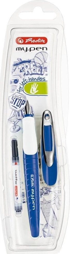 Herlitz Plunksnakotis L + kapsulė my.pen mėlynai-baltas bls