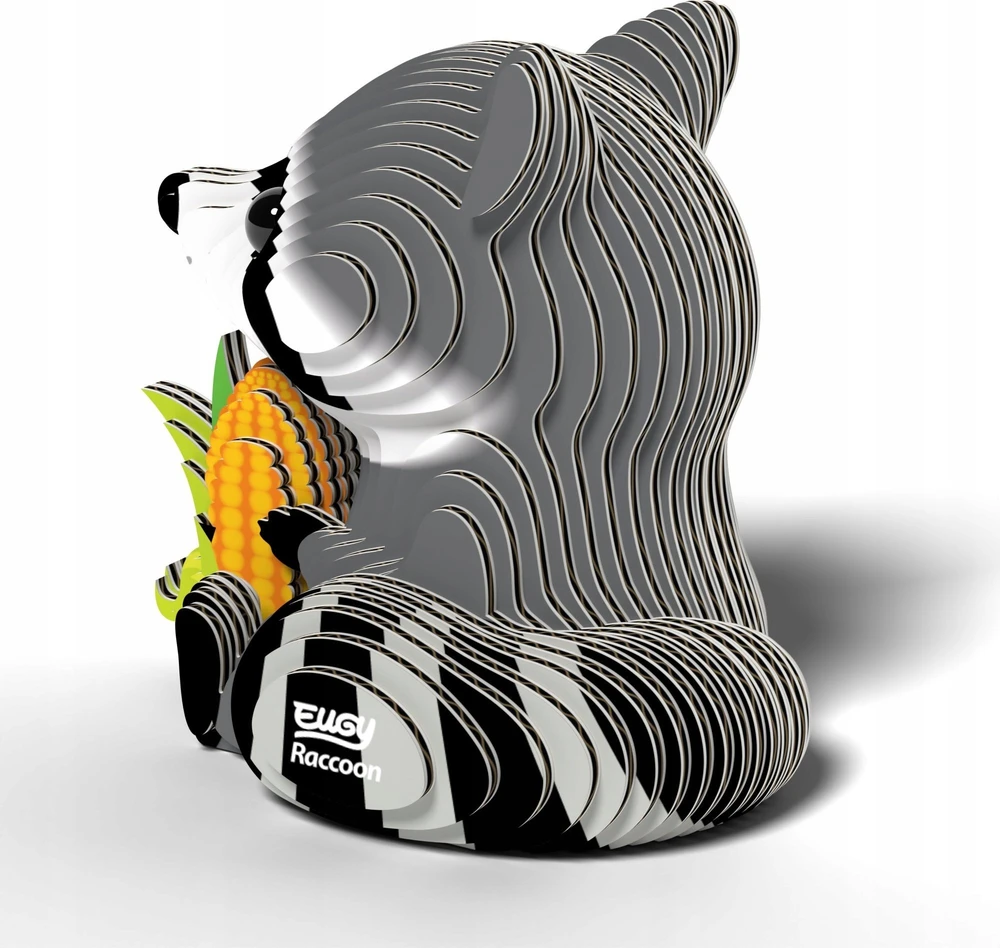 Dėlionė EUGY 3D kartoninis modelis „Meškėnas“