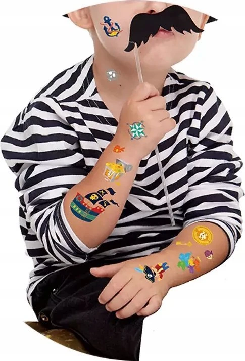AVENIR Priklijuojamos tatuiruotės „Piratai“