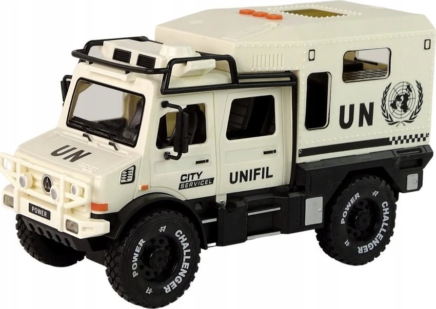Žaislinis visureigis City Service Lean Toys, baltas, 24x13,5x10 cm