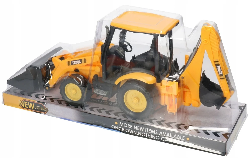 Teka FARMA TRAKTOR Koparka, plast., 39 cm,geltona, klosz