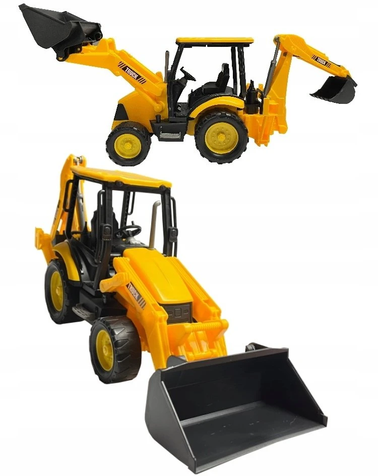 Teka FARMA TRAKTOR Koparka, plast., 39 cm,geltona, klosz