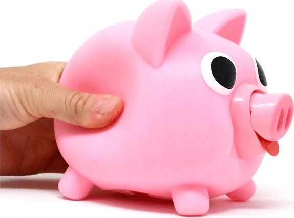 Teka Kiaulė taupyklė "Jiggy Bank" rožinė, PB-21072