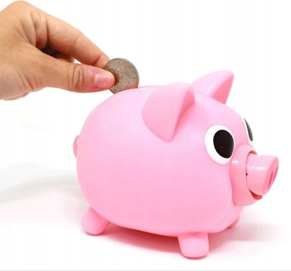 Teka Kiaulė taupyklė "Jiggy Bank" rožinė, PB-21072