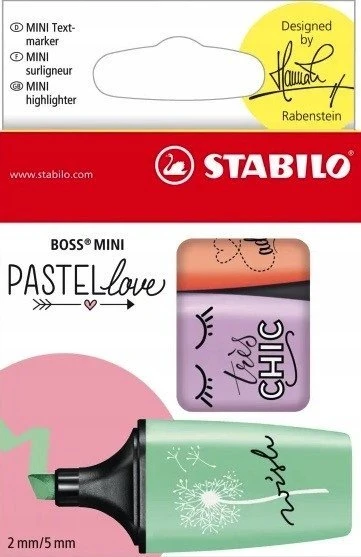 Stabilo Teksto žymekliai BOSS MINI by Snooze One 3 sp.
