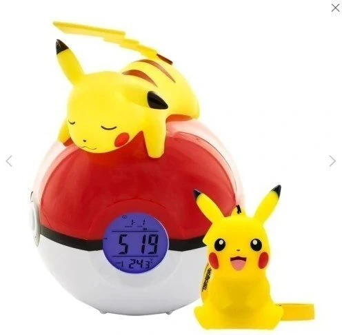 TEKNOFUN TF POKEMON šviečiantis žadintuvas & PIKACHU 9 cm