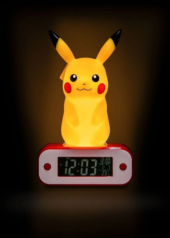 TEKNOFUN POKEMON - Pikachu - Žadintuvas su LED lempute