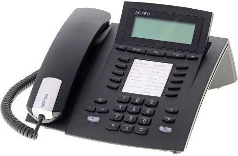Telefonas Agfeo Agfeo ST 22 IP Juodas/für AS-Anlagen mit Firmware ab 9.2b + ES-Systeme Firmware ab1.5d, bewegl. 2-zeiliges Ekranas, HS- Anschluss, funktionstastenbezogenes Besetztlampenfeld, geeignet für ASIP Protokoll, Anbindung via LAN. Für PoE ausgelegt,