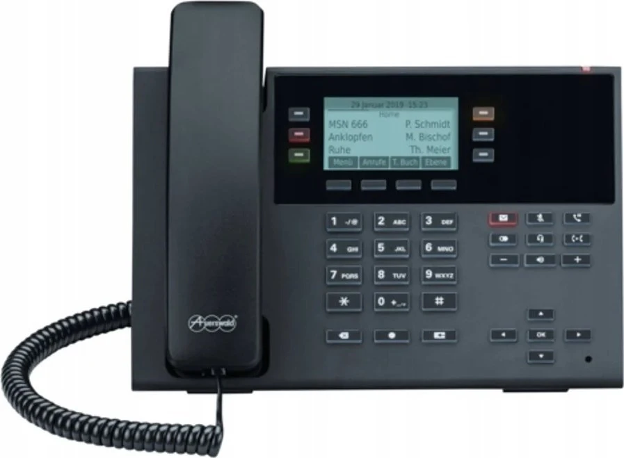 AEW Auerswald COMfortel D-210 IP telefonas Juoda 3 linijos LCD