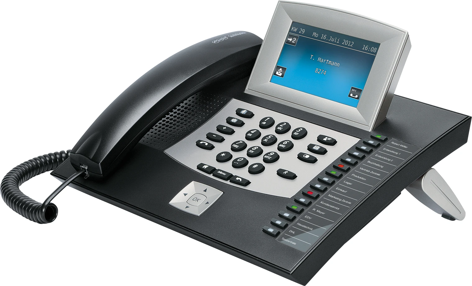 AEW Auerswald COMfortel 2600 IP IP telefonas Juoda
