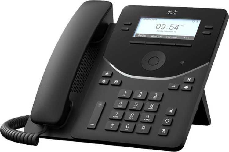Telefonas Cisco Cisco stalinis telefonas 9841 - VoIP telefonas - su patikimos platformos moduliu (TPM 2.0) su skambintojo ID / skambučio laukimu - SIP, RTCP, RTP, SRTP, SDP - 4 linijos - juodos spalvos
