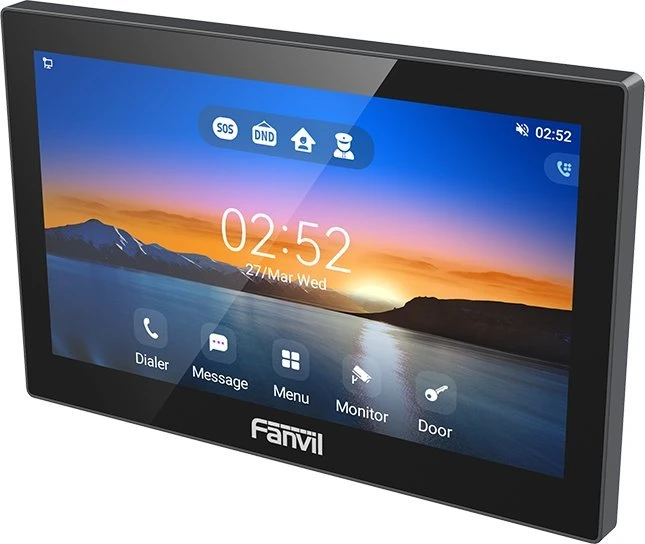 FNV Fanvil i505W vaizdo telefonspynės sistema 17,8 cm (7″) Juoda